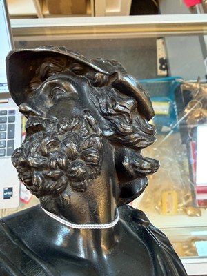 Lot 252 - A bronze bust of Ajax the Great