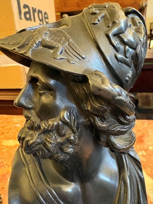 Lot 252 - A bronze bust of Ajax the Great