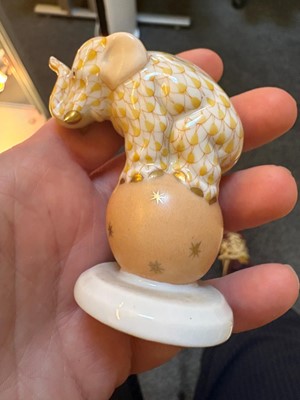 Lot 105 - Four Herend model elephants