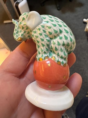 Lot 105 - Four Herend model elephants