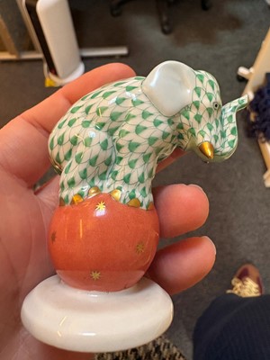 Lot 105 - Four Herend model elephants