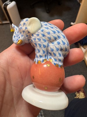 Lot 105 - Four Herend model elephants