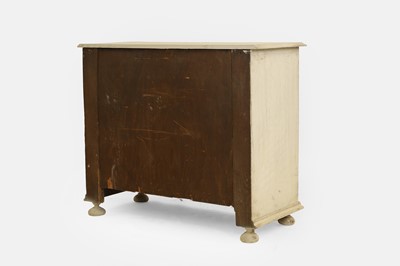 Lot 130 - A James II-style painted wooden chest of drawers