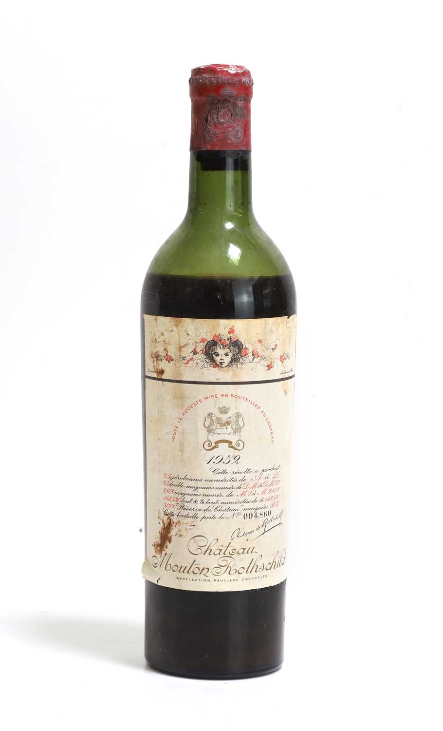 Lot 81 - Chateau Mouton Rothschild, Pauillac, 1952