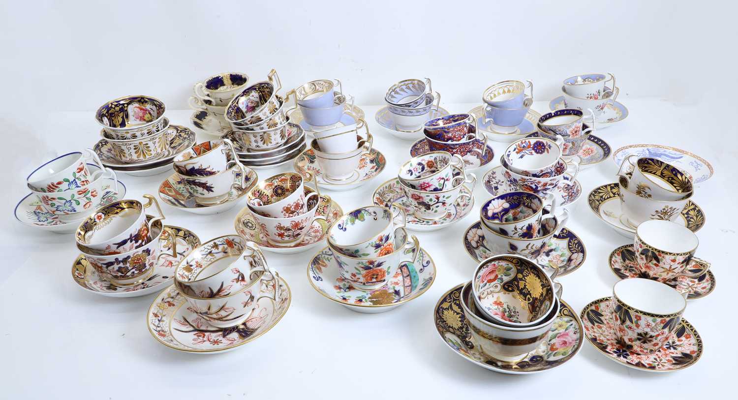 Lot 110 - A collection of Spode porcelain trios