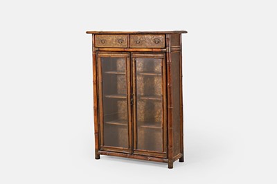 Lot 535 - A Victorian bamboo bookcase