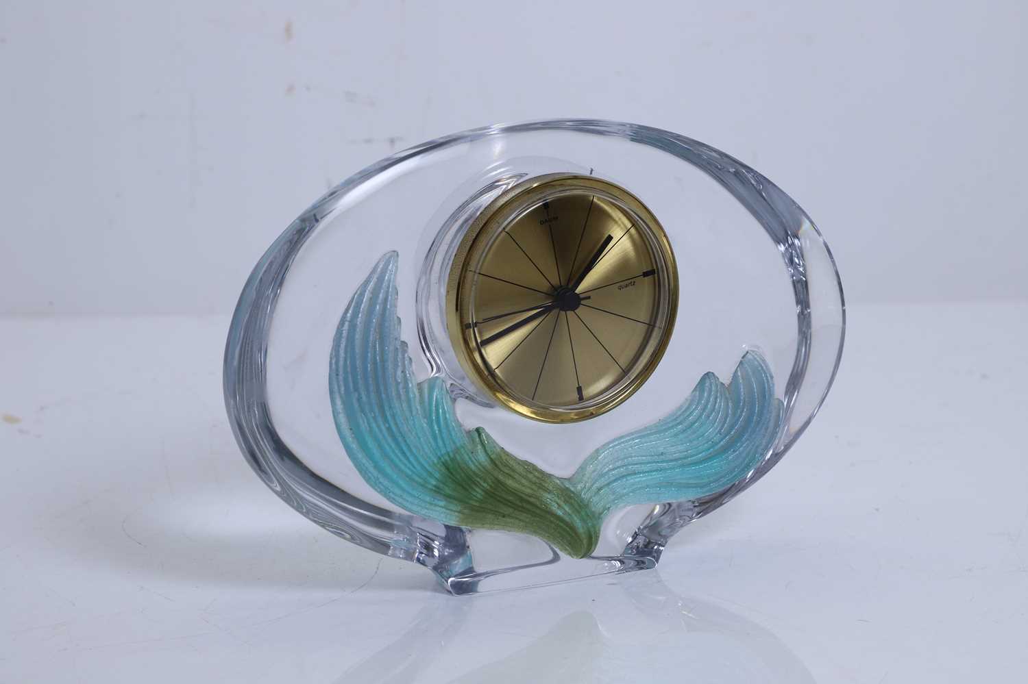 Lot 153 - A Daum glass clock