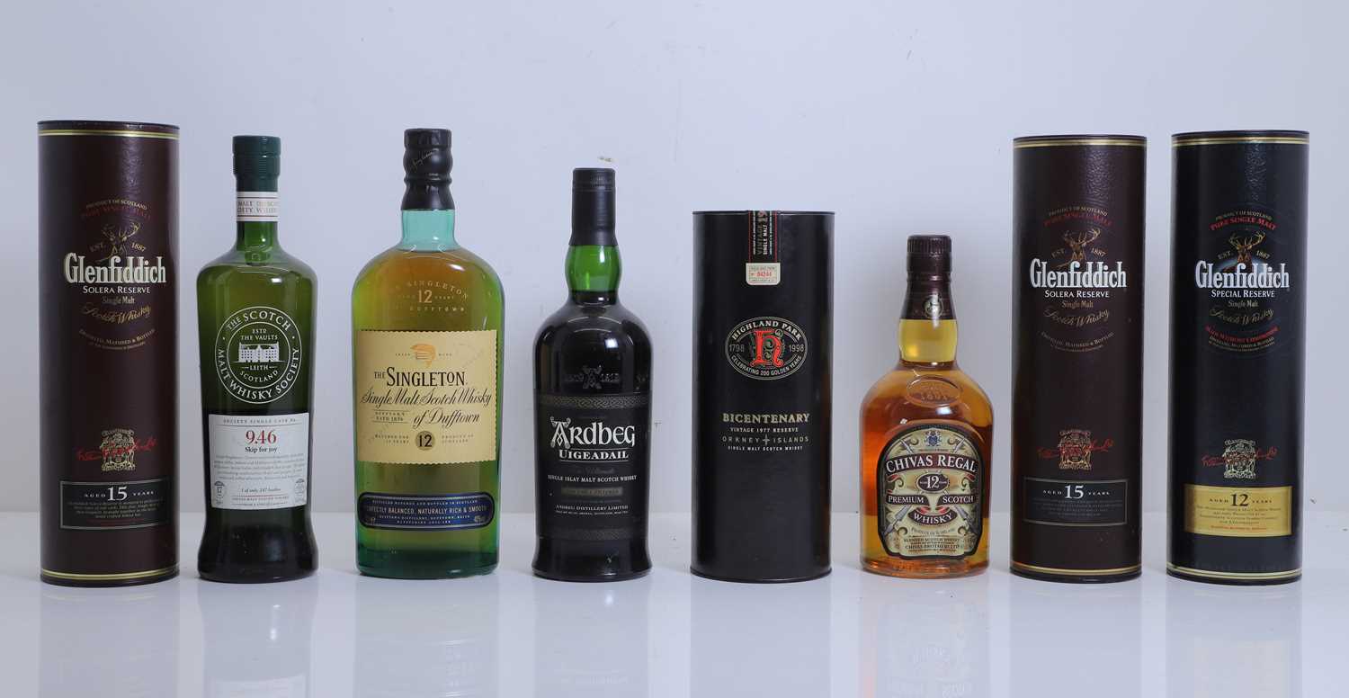 Lot 392 - A selection of Scotch whiskies
