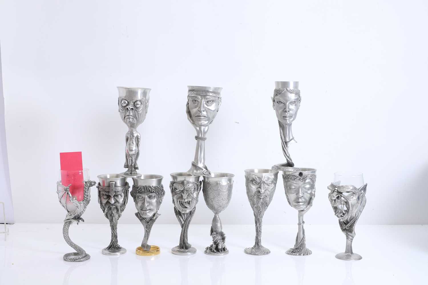 Lot 319 - A collection of Royal Selangor pewter goblets
