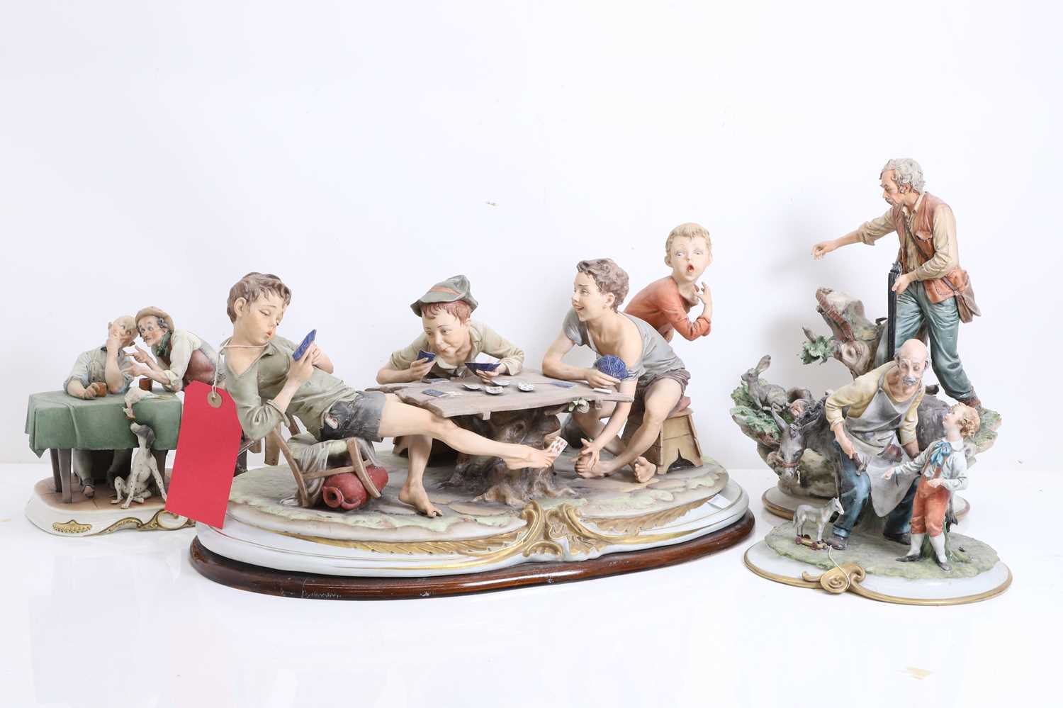Lot 314 - Four Capodimonte figure groups