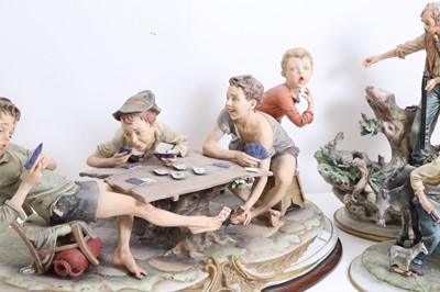 Lot 314 - Four Capodimonte figure groups