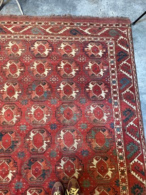 Lot 422 - A large Tekke type carpet