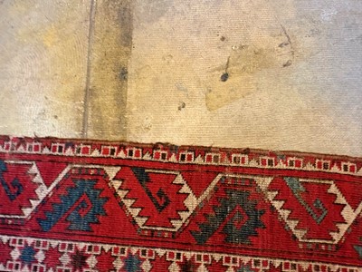 Lot 422 - A large Tekke type carpet