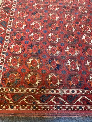 Lot 422 - A large Tekke type carpet