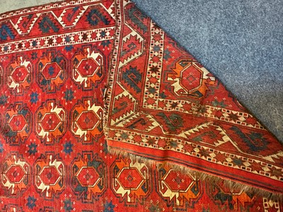 Lot 422 - A large Tekke type carpet