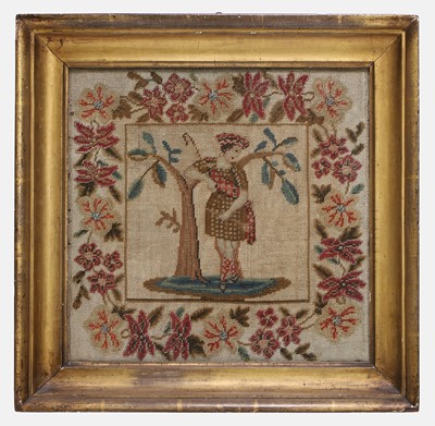 Lot 188 - A pair of needlework panels