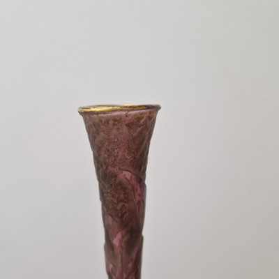 Lot 75 - A pair of Daum glass vases
