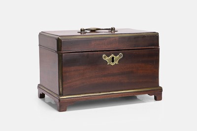 Lot 547 - A George II mahogany tea chest