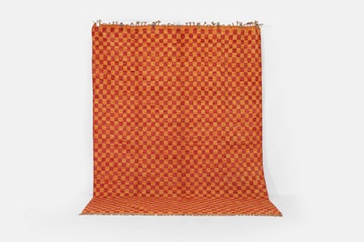 Lot 495 - A wool carpet of Persian gabbeh design