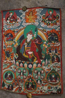 Lot 85 - A Tibetan thangka