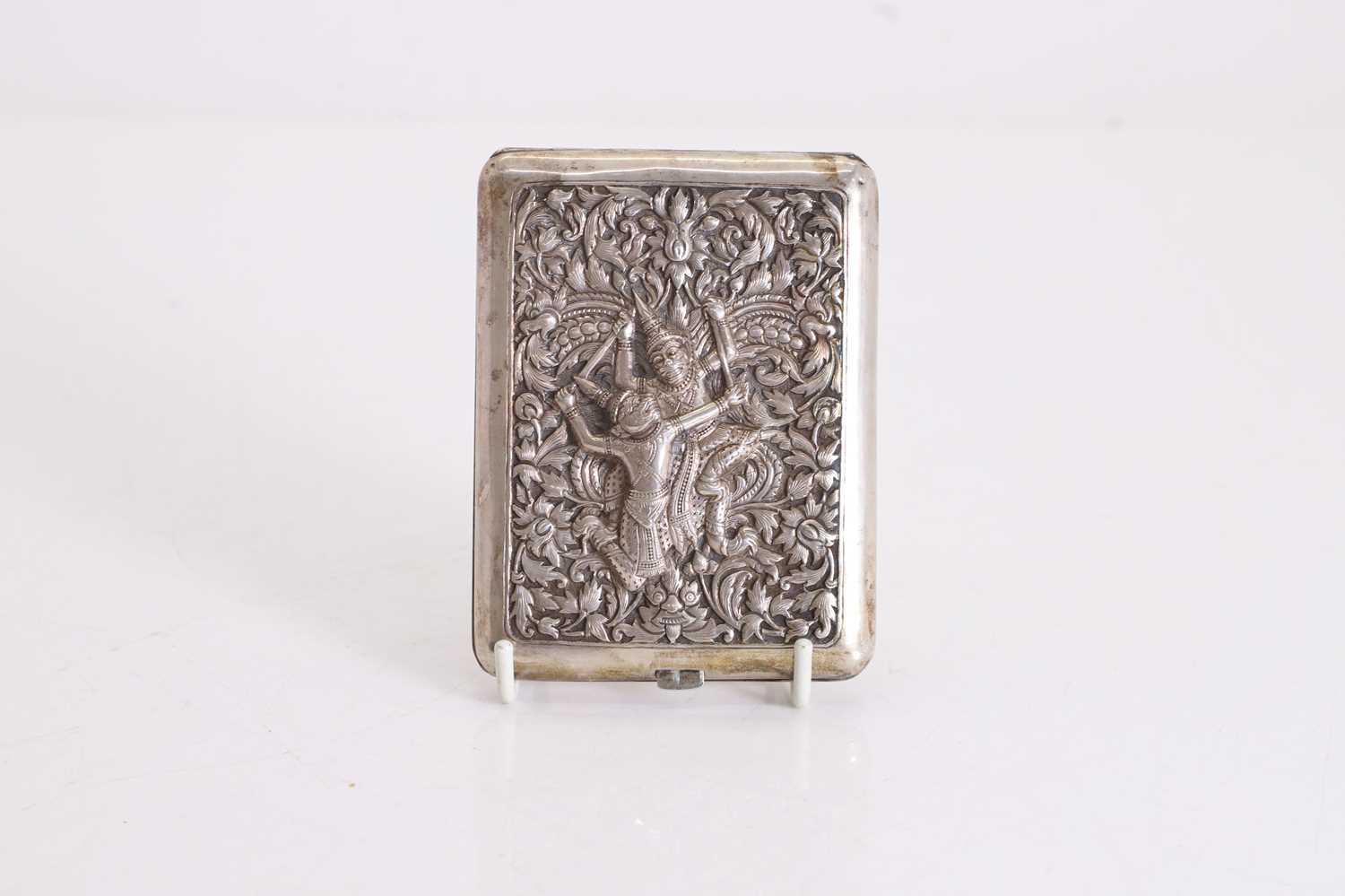 Lot 84 - A Thai silver cigarette case