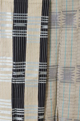 Lot 304 - Three Yoruba stripweave cloths