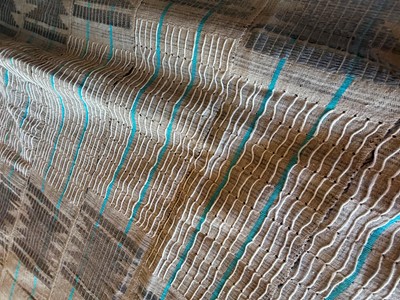 Lot 304 - Three Yoruba stripweave cloths