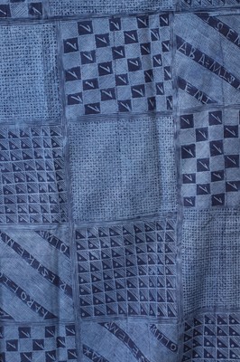 Lot 298 - Three Yoruba adire eleko indigo cloths