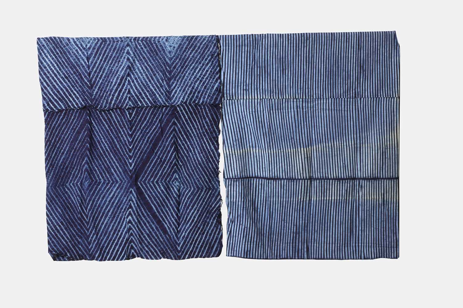 Lot 299 - Two Yoruba adire alabere cloths