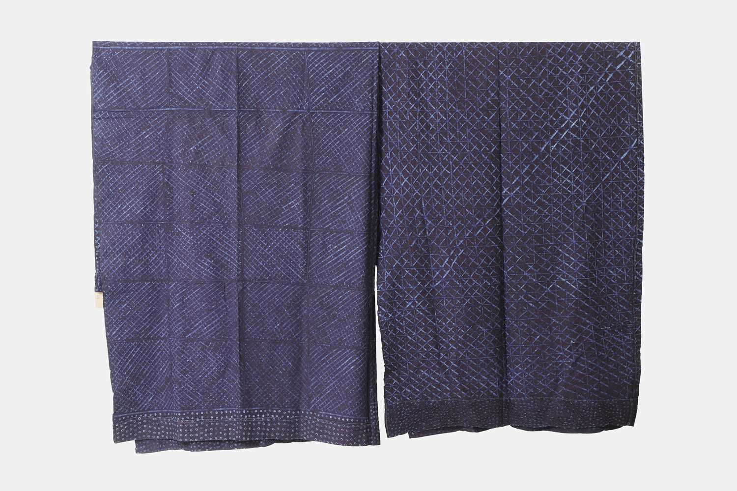 Lot 301 - Two Yoruba adire alabere cloths