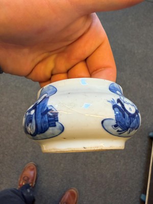 Lot 55 - A Chinese blue and white censer