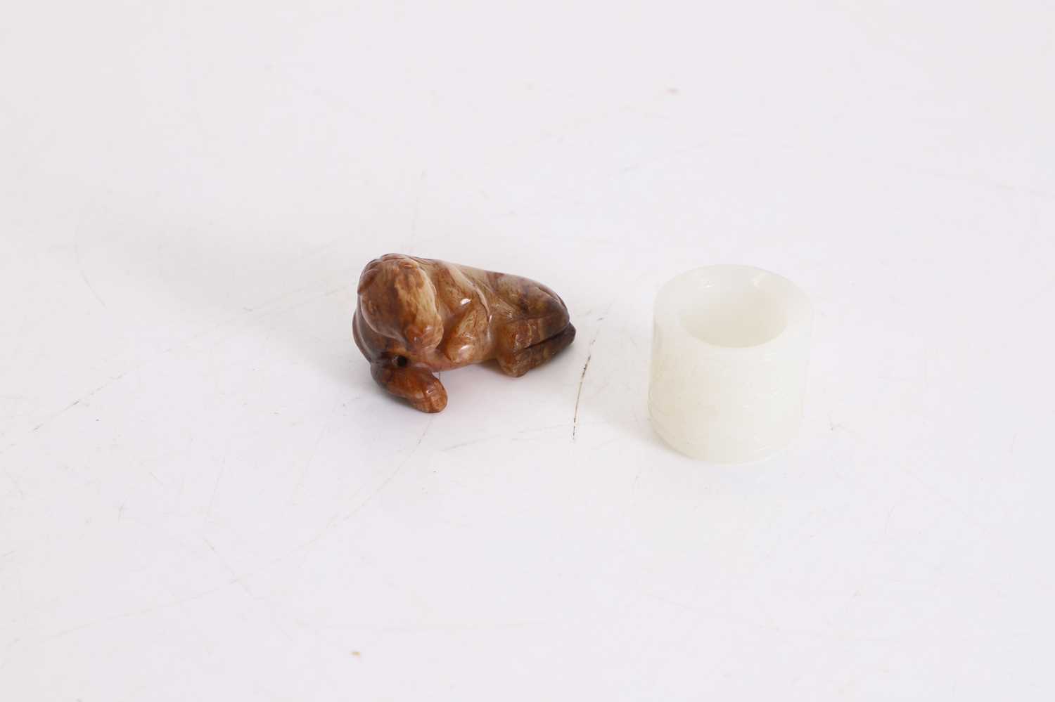 Lot 83 - A soapstone model of a horse