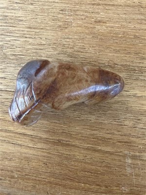 Lot 83 - A soapstone model of a horse