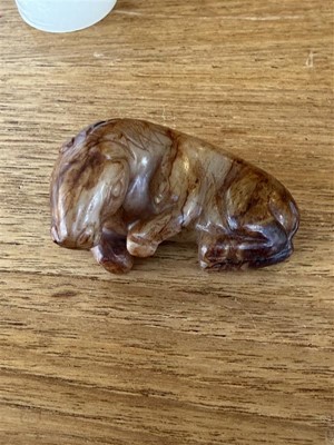 Lot 83 - A soapstone model of a horse
