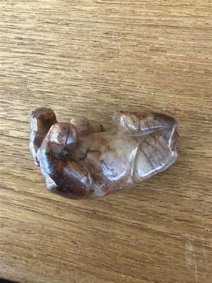 Lot 83 - A soapstone model of a horse