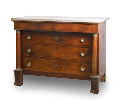 Lot 511 - A French Empire 'tréfle' chest of drawers