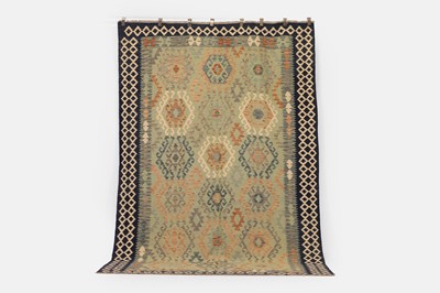 Lot 642 - A flat-weave wool carpet of Anatolian design