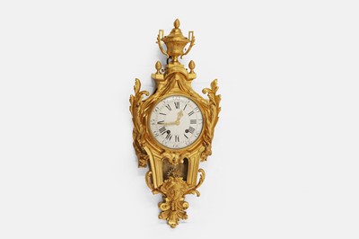 Lot 462 - A Louis XVI ormolu cartel clock