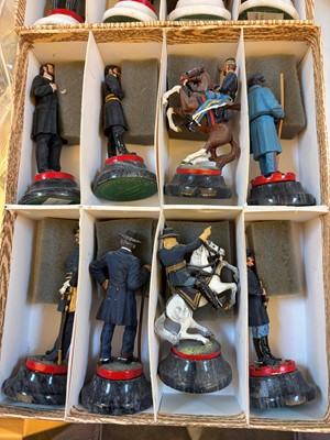 Lot 324 - A limited edition military chess set ‘The War Between The States’ by Charles C Stadden