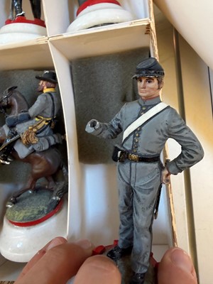 Lot 324 - A limited edition military chess set ‘The War Between The States’ by Charles C Stadden