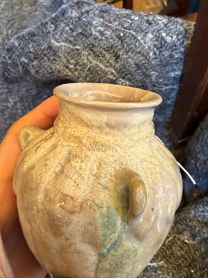 Lot 75 - A Thai Sawankhalok pottery container and cover