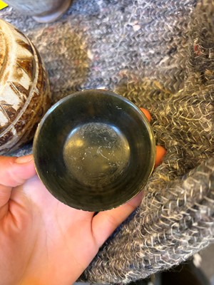 Lot 75 - A Thai Sawankhalok pottery container and cover