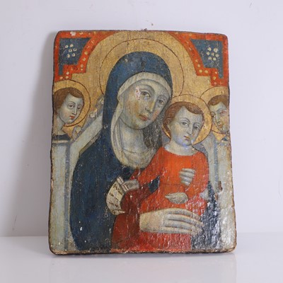 Lot 307 - An icon of the Madonna and Child