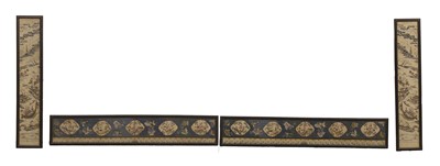 Lot 69 - A group of four Chinese embroideries
