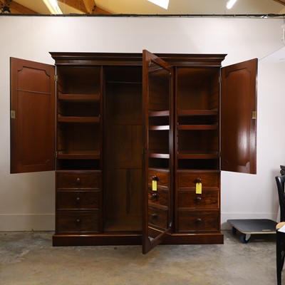Lot 523 - A Victorian mahogany wardrobe