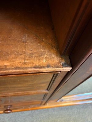 Lot 523 - A Victorian mahogany wardrobe
