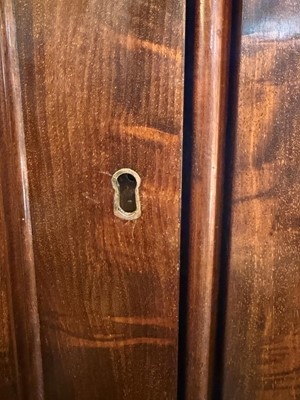 Lot 523 - A Victorian mahogany wardrobe
