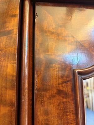 Lot 523 - A Victorian mahogany wardrobe