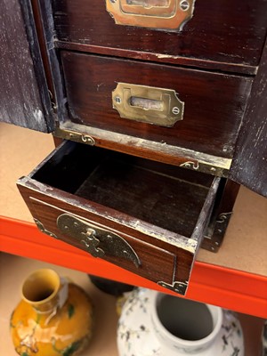 Lot 71 - A pair of Chinese table top cabinets