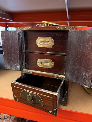 Lot 71 - A pair of Chinese table top cabinets